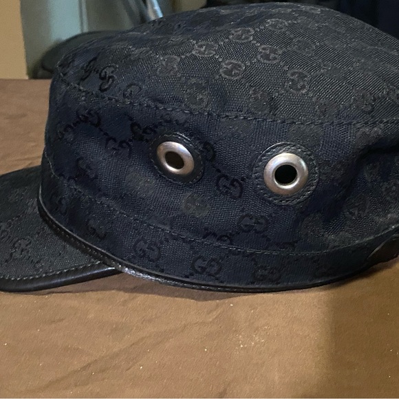 Black Canvas Gucci Hat - Picture 1 of 7